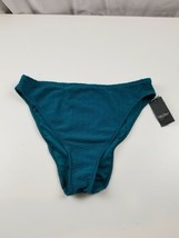 Mossimo Bikini Bottoms Swim Suit High Leg Rise Parakeet Teal XL - $12.34