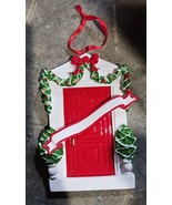 Christmas Door Red Ornament by PolarX New Easy To Customize - $16.29 CAD