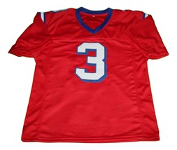 Nigel Gruff #3 The Replacement Movie New Men Football Jersey Red Any Size - $39.99