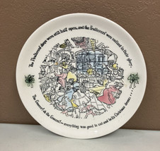 BUFFALO CHINA Dickens A Christmas Carol Season&#39;s Greetings Decorative Plate 1958 - $16.82