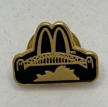 McDonald’s Sydney Harbour Bridge Australia Employee Crew Enamel Lapel Hat Pin - £7.80 GBP