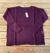 American eagle NWT $44.95 women’s pullover sweater Size S maroon s3 - £15.48 GBP