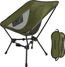 Marchway Lightweight Folding Camping Chair, Stable Portable Compact For, Green - £35.65 GBP