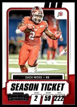 2021 Panini Contenders Draft Picks Zack Moss Utah Utes #69 - £0.95 GBP