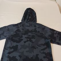 ALL IN MOTION Men's Cotton Blend Blue Camoflauge Hooded Pullover Sweatshirt Sz S image 11