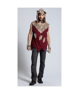 Dreamgirl Men&#39;s Sexy Bad Wolf Costume Faux Fur Red Riding Hood Halloween L - £30.31 GBP