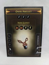 *Punched* Path Of Exile Exilecon Onyx Amulet Iron Glance Rare Trading Card - £38.83 GBP