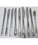 Vintage to Modern Stainless Steel Knives Lot of 9 Flatware Pc Some Marked - £10.18 GBP