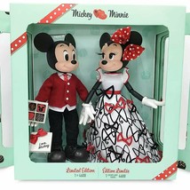 Disney Store  Mickey Minnie Mouse Limited Edition Valentine&#39;s Day Doll S... - £239.21 GBP