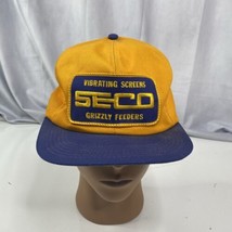 Vintage SECO Grizzly Feeders Patch Trucker Hat Cap K-Products Made USA - $93.25