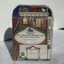 Dept 56 The Crown and Cricket Inn Christmas Village Ornament - 1992 - £15.56 GBP