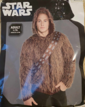 Star Wars Chewbacca Cosplay Costume Furry Hoodie Faux Fur Jacket Adult L/XL - £35.86 GBP