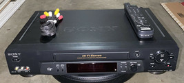 Sony SLV-N71 Hi-Fi Stereo VCR 4 Head VHS Player With Remote And AV Cables - $106.42