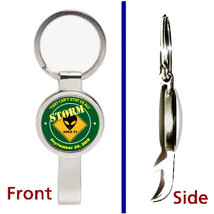 Storm Area 51 Alien Pendant or Keychain silver tone secret bottle opener - £11.26 GBP