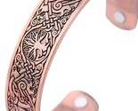 Viking Cuff ~ TREE OF LIFE ~ Zinc Alloy Magnetic Bangle Bracelet ~ ROSE ... - $25.00