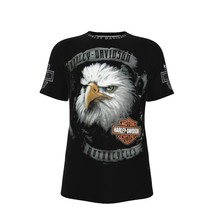 Harley Motor Racing Bald Eagle Davidson Riding All-Over Print Men&#39;s T-Shirt - $19.99