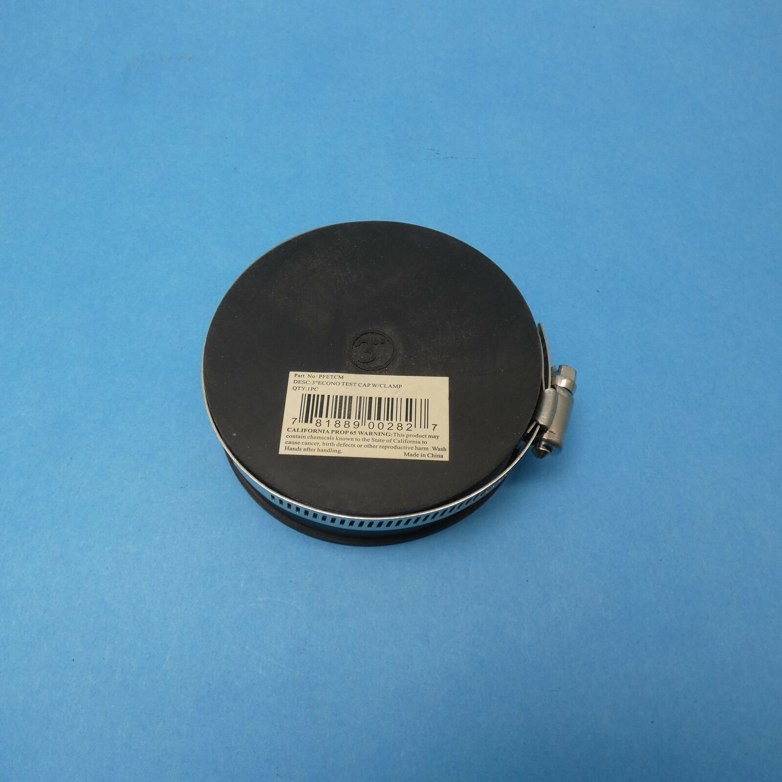 Proflo PFETCM Test Cap 3&quot; Rubber Stainless Steel Clamp New - $2.99