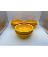 Set of 6 Vintage Homer Laughlin Fiestaware FIESTA YELLOW 5 1/2&quot; Fruit Bowls - $84.15 CAD