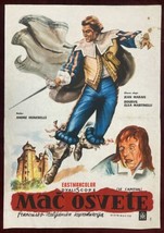 Vintage Poster Captain Blood Le Capitan Jean Marais 1960 Hunebelle - £81.79 GBP