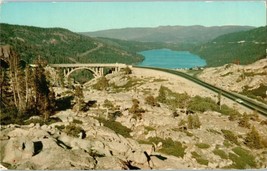 Postcard Bridge over Donner Lake California Posted 1959 - £4.72 GBP