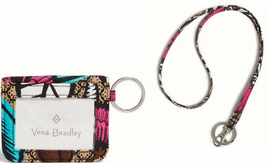 Nwt Vera Bradley Canyon Road Campus Double Id CASE- &amp; Lanyard Orig Packaging - £12.81 GBP