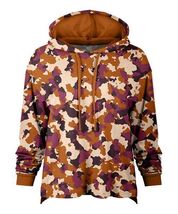 MSRP $90 Lily Orange &amp; Purple Camo Chest-Pocket Hoodie Size L/12-14 NWOT - $15.63 CAD