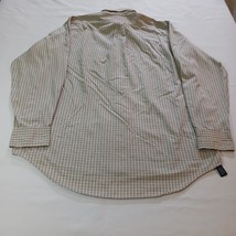 Izod Men's Gray Cotton Blend Check Button-Down Collar Shirt Size Large image 2