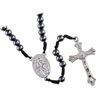 Prayer Bead Rosary with Saint Michael The Archangel - £26.47 GBP