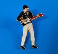 Guitar Player Rock Star Guitarist Pin Enamel Lapel Hat Backpack Tac Vint... - $3.91