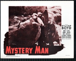 Mystery Man 11&quot;x14&quot; Lobby Card William Boyd Hopalong Cassidy Andy Clyde - £38.13 GBP