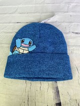Pokemon Squirtle Embroidered Blue Beanie Cap Hat Adult One Size Fits Most NEW - £21.80 GBP