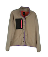 Wild Fable Sz S NWT Snap Button Sherpa Jacket ~ Long Sleeve ~ Nude - £14.78 GBP