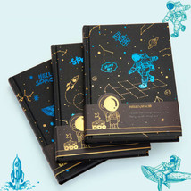Hard Cover Cardboard Creative Journal Notebook Black Blank Paper Writing Diary - £19.22 GBP+
