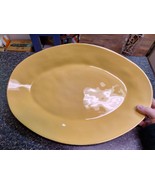 Casafina Yellow Oval Serving Platter 20&quot; x 14&quot; - $1,217.86 MXN