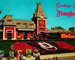 Disneyland Entrance Train Station 1968 Chrome Postcard D10 - $2.92