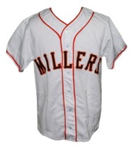 Willie Mays Minneapolis Millers Retro Baseball Jersey Button Down White Any Size - £31.96 GBP