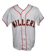 Willie Mays Minneapolis Millers Retro Baseball Jersey Button Down White ... - $54.66 CAD