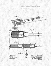 Camp Cooking Utensil Patent Print - Gunmetal - $7.95+
