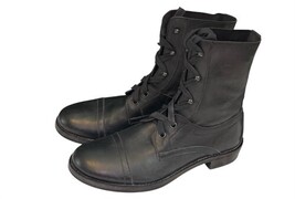 Ann Demeulemeester Black Leather Lace Up Boots IT 40 Italy Women Box Dust Bag image 7