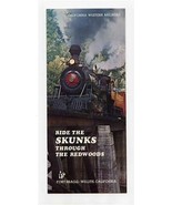 Ride the Skunks Through the Redwoods Brochure California Western Railroad - £14.02 GBP