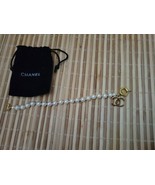 Chanel Pearl Bracelet With Gold Charm And Clasp - £158.03 GBP