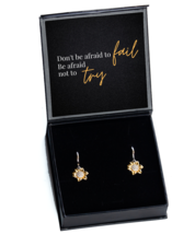 Motivation in Every Dangle - Inspirational Earrings Set,  Sunflower Earr... - £31.42 GBP