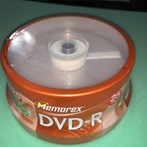 Memorex 25 Pack DVD-R - 8X - 4.7 Gb - 120 Minutes - New Sealed - Usa Seller - - £13.92 GBP