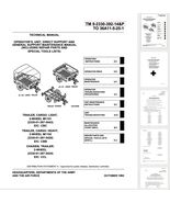 Military Technical Manual, TM 9-2330-392-14&amp;P for M1101 + M1102 Trailer ... - $21.95