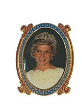 Princess Diana Pin Button Pinback Prince Charles Danbury Mint Collection Gold D1 - £15.73 GBP