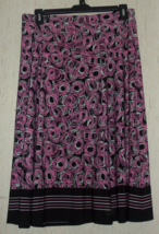New Womens Studio 1940 Swirly Print Knit Pull On Full Skirt Size 18/20W - £19.70 GBP