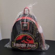 New Loungefly Universal Studios Black / Red Jurassic Park Mini Backpack + Wallet - £146.60 GBP