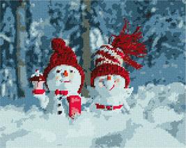 Pepita Needlepoint kit: Snow People, 12&quot; x 10&quot; - $86.00+