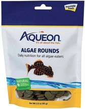 Aqueon Algae Rounds Fish Food - 3 oz - £9.38 GBP