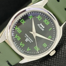 Genuine Vintage Hmt Pilot Winding Indian Mens Green Dial Watch 610c-a318261-6 - £15.95 GBP